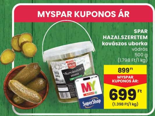 SPAR HAZAI.SZERETEM kovászos uborka