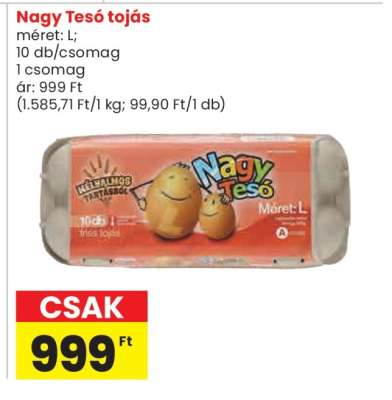 Nagy Tesó tojás