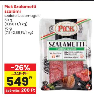 Pick Szalametti szalámi