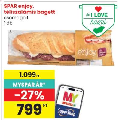 SPAR enjoy. téliszalámis bagett