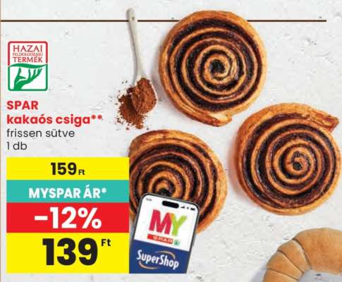 SPAR kakaós csiga