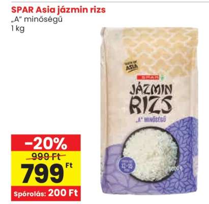 SPAR Asia jázmin rizs