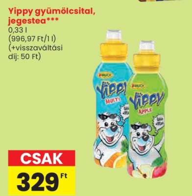 Yippy gyümölcsital, jegestea