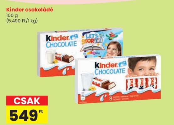 KINDER Csokoládé