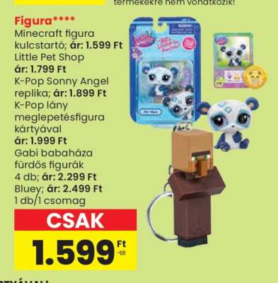 Minecraft figura kulcstartó