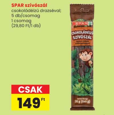 SPAR szívószál