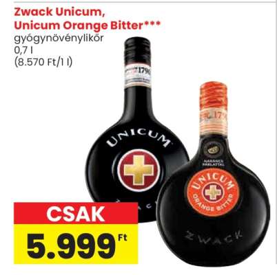 Zwack Unicum, Unicum Orange Bitter