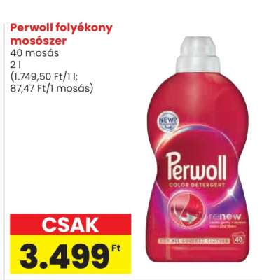 Perwoll folyékony mosószer