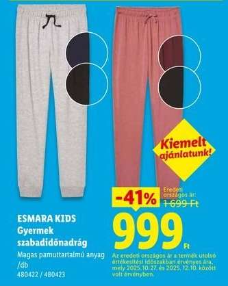 ESMARA KIDS Gyermek szabadidőnadrág