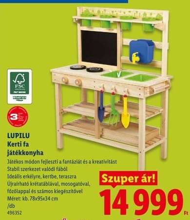 Lupilu Kerti fa játékkonyha