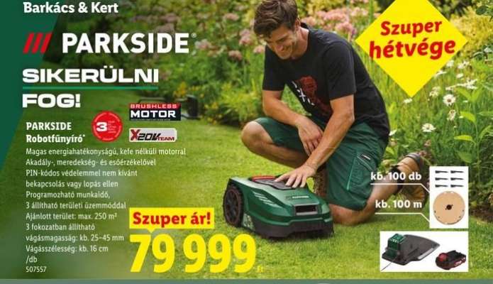 Parkside Robotfűnyíró