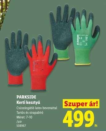 PARKSIDE Kerti kesztyű