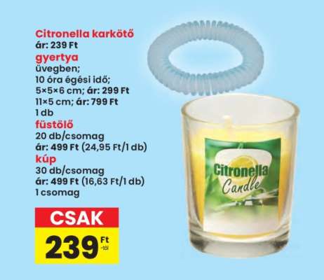 Citronella karkötő