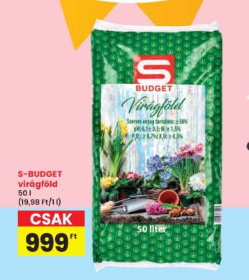 S-BUDGET virágföld