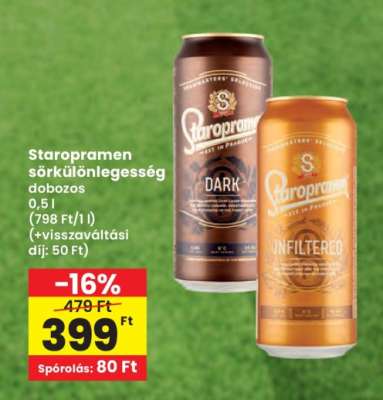 Staropramen sörkülönlegesség