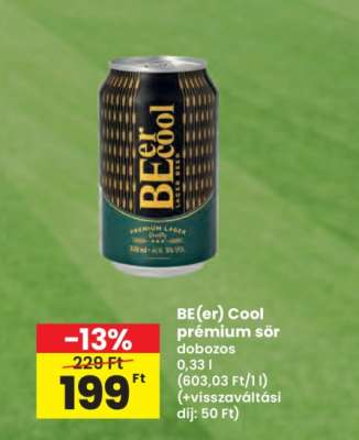 BE(er) Cool prémium sör dobozos