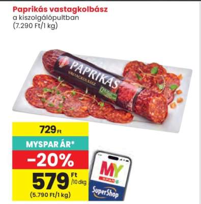 Paprikás vastagkolbász