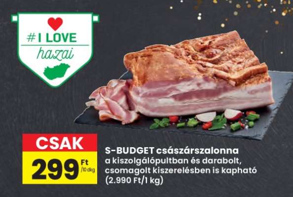 S-BUDGET császárszalonna