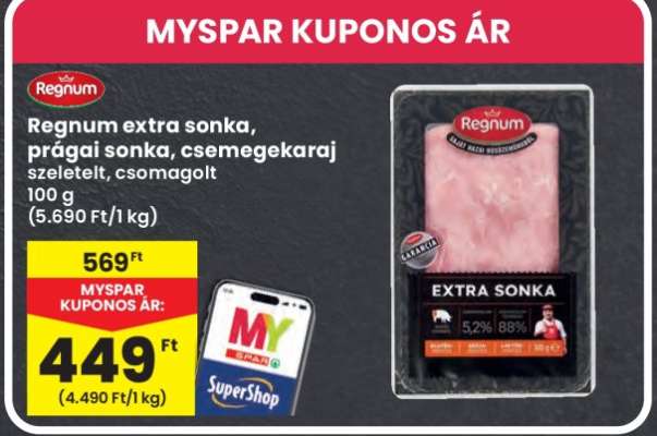 Regnum Extra sonka, prágai sonka, csemegekaraj