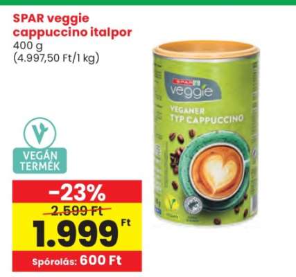 SPAR veggie cappuccino italpor