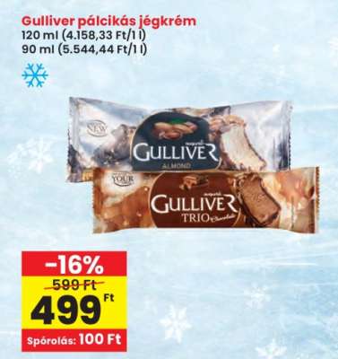 Gulliver pálcikás jégkrém