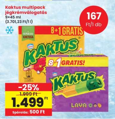 Kaktus multipack jégkrémválogatás