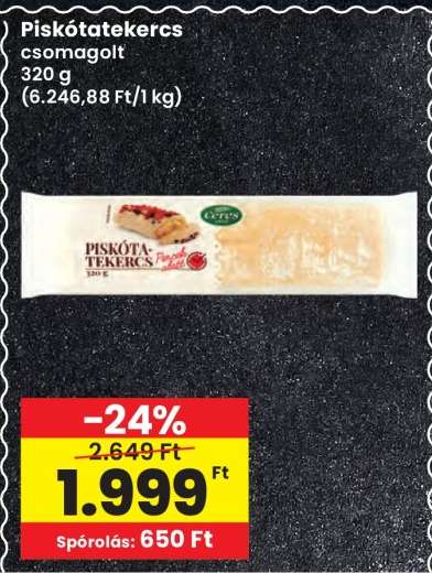 Piskótatekercs