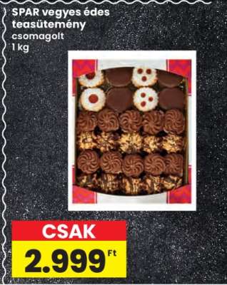 SPAR vegyes édes teasütemény