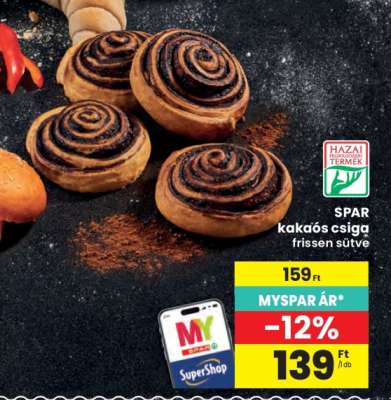 SPAR kakaós csiga