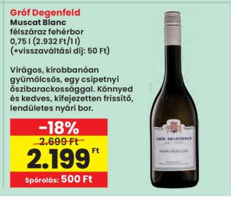 Gróf Degenfeld Muscat Blanc