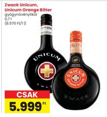 Zwack Unicum, Unicum Orange Bitter