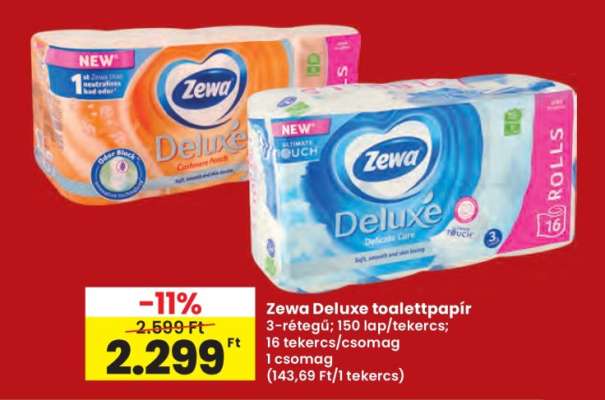 Zewa Deluxe toalettpapír