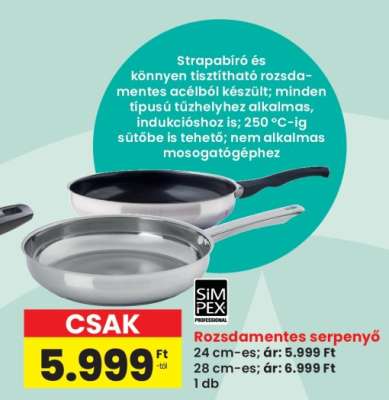 Rozsdamentes serpenyő