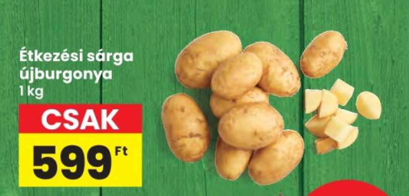 Étkézési sárga újburgonya