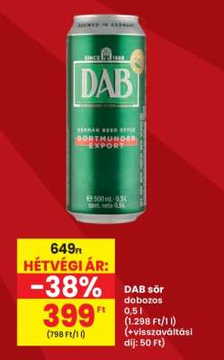 Dab sör dobozos