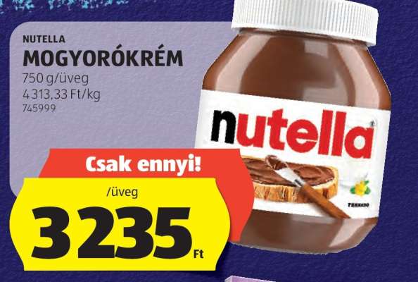 Nutella mogyorókrém