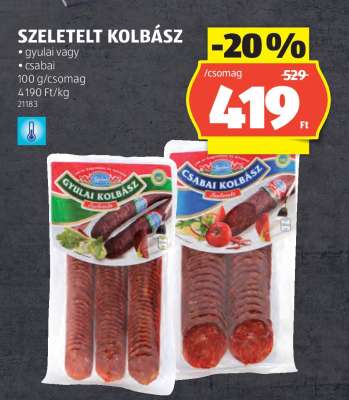 Szeletelt kolbász