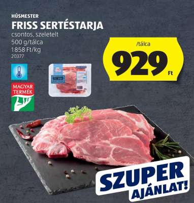 Friss sertéstarja