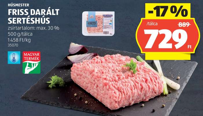 Friss, darált sertéshús