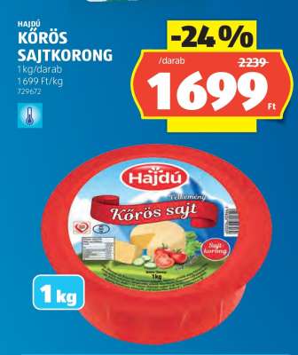 Hajdú Körös sajtkorong