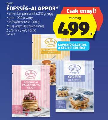 TUTTI ÉDESSÉG-ALAPPOR