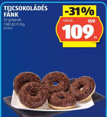 Tejcsokoládés Fánk