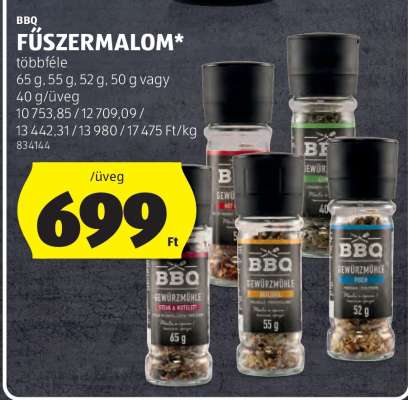 BBQ Fűszermalom