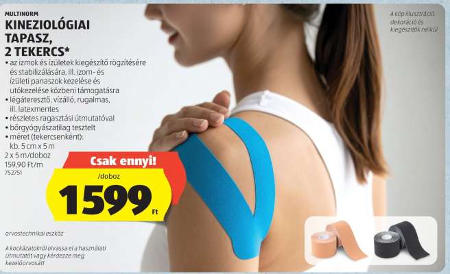 Kineziológiai tapasz, 2 tekercs