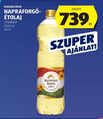 Kunsági Éden Napraforgó Étolaj