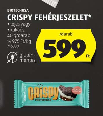 BIOTECHUSA CRISPY FEHÉRJESZELET