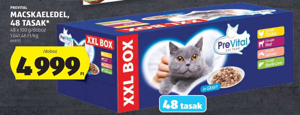 PREVITAL MACSKAELEDEL, 48 TASAK