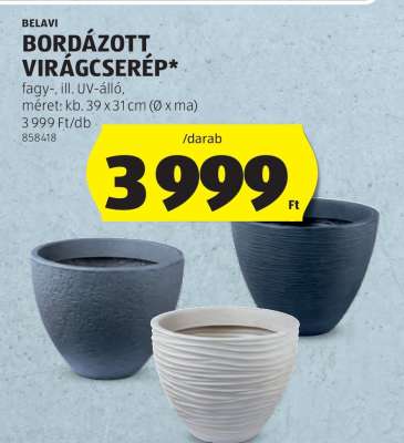 BELAVI BORDÁZOTT VIRÁGCSERÉP