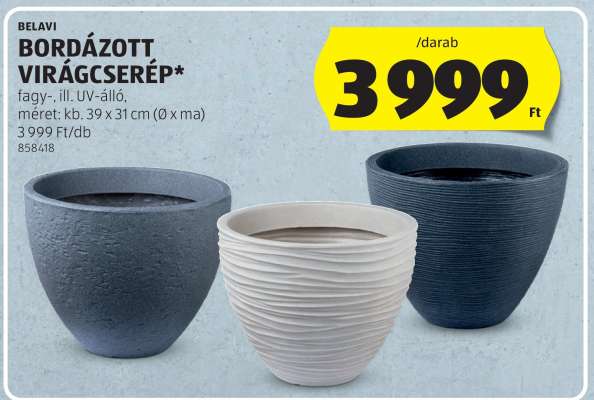 BELAVI BORDÁZOTT VIRÁGCSERÉP