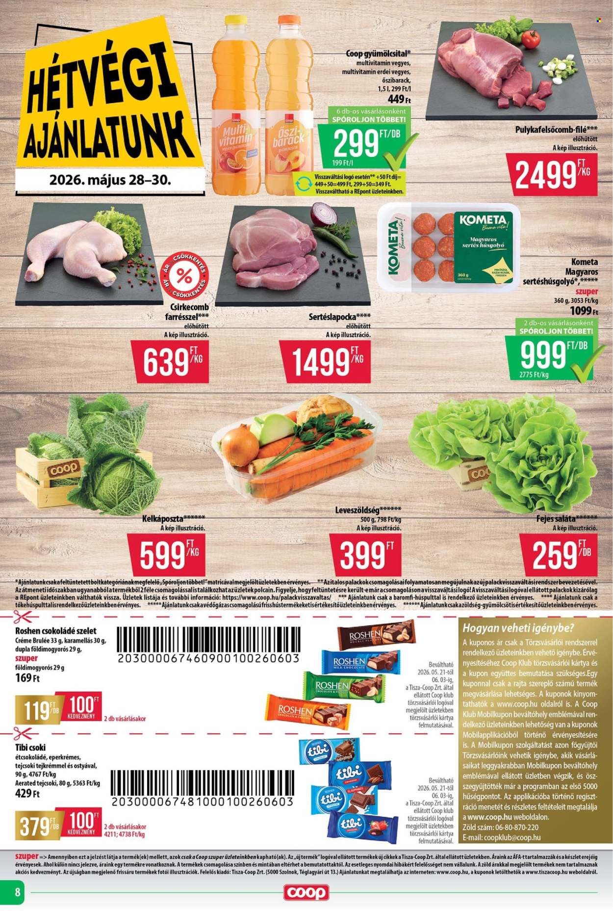 Coop akciós újságok - 2026.05.28 - 2026.06.03. Oldal 8